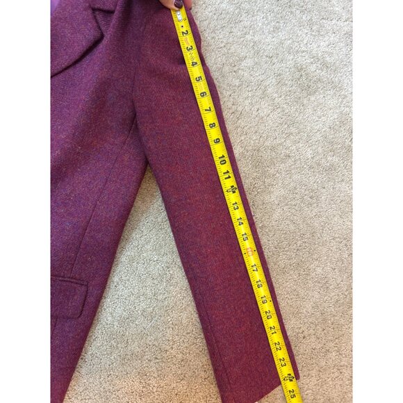 NWT Talbots 100% Wool Blazer Jacket Cranberry Crest Buttons Made in USA 16 - Picture 13 of 16